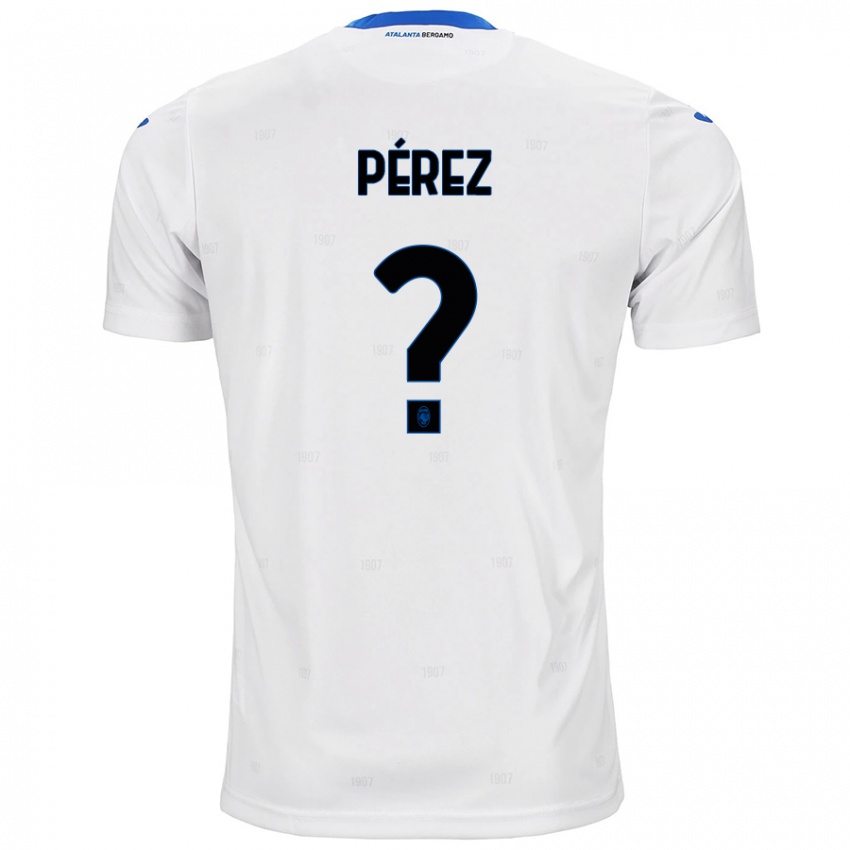 Enfant Maillot David Pérez #0 Blanc Tenues Extérieur 2024/25 T-Shirt Belgique