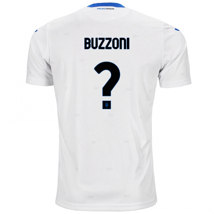 Enfant Maillot Giorgio Buzzoni #0 Blanc Tenues Extérieur 2024/25 T-Shirt Belgique