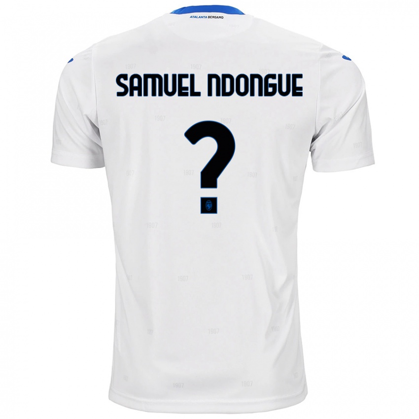 Enfant Maillot Frederick Samuel Ndongue #0 Blanc Tenues Extérieur 2024/25 T-Shirt Belgique