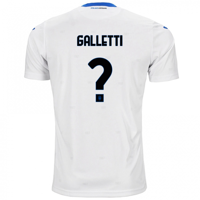 Enfant Maillot Elia Galletti #0 Blanc Tenues Extérieur 2024/25 T-Shirt Belgique