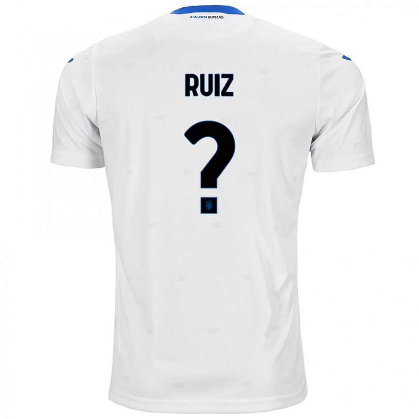 Enfant Maillot Gerard Ruiz #0 Blanc Tenues Extérieur 2024/25 T-Shirt Belgique