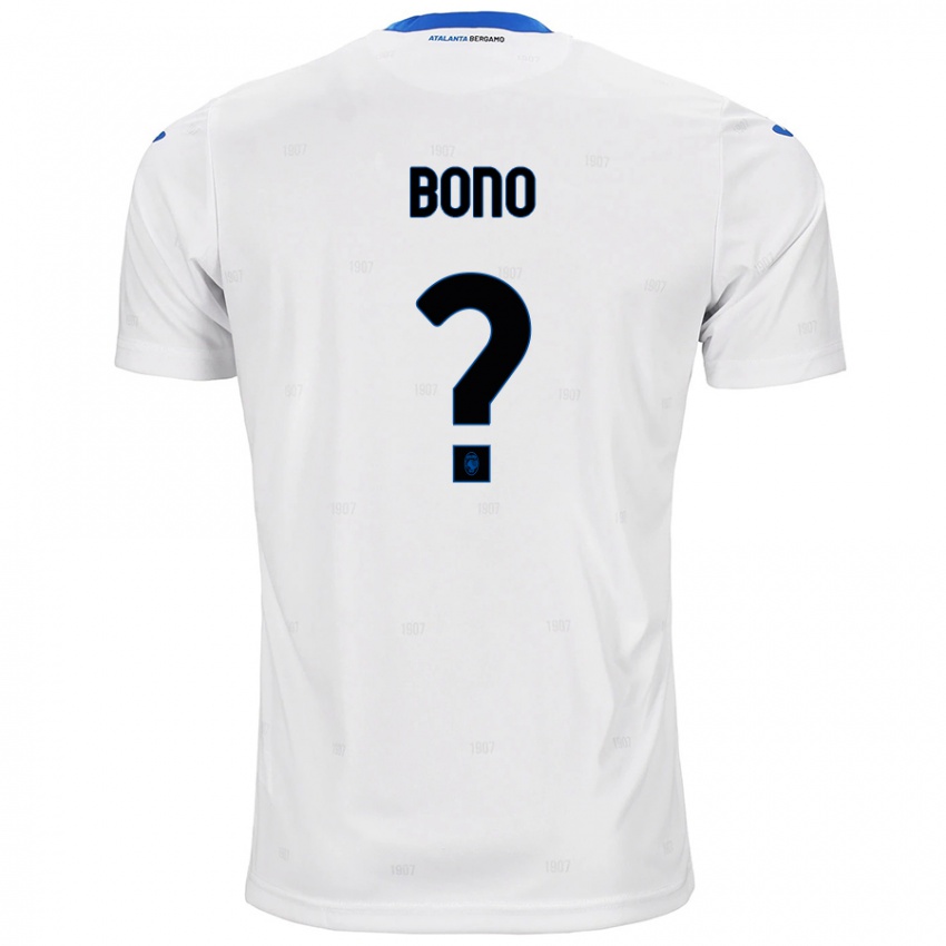 Enfant Maillot Davide Bono #0 Blanc Tenues Extérieur 2024/25 T-Shirt Belgique