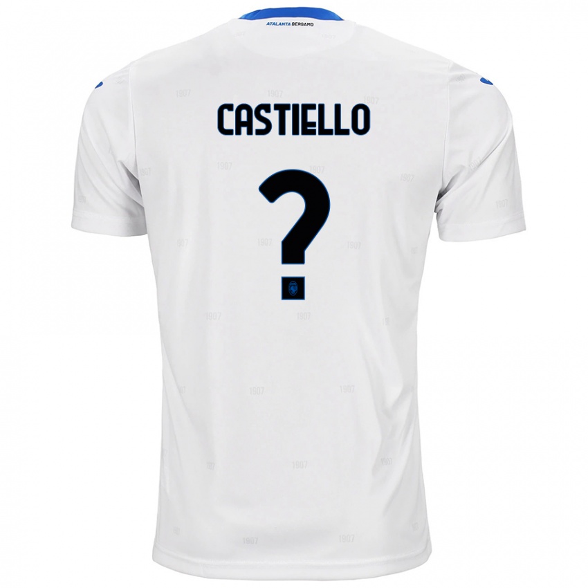 Enfant Maillot Alex Castiello #0 Blanc Tenues Extérieur 2024/25 T-Shirt Belgique