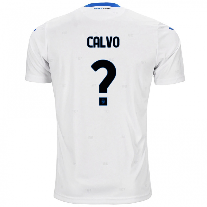 Enfant Maillot Filippo Calvo #0 Blanc Tenues Extérieur 2024/25 T-Shirt Belgique