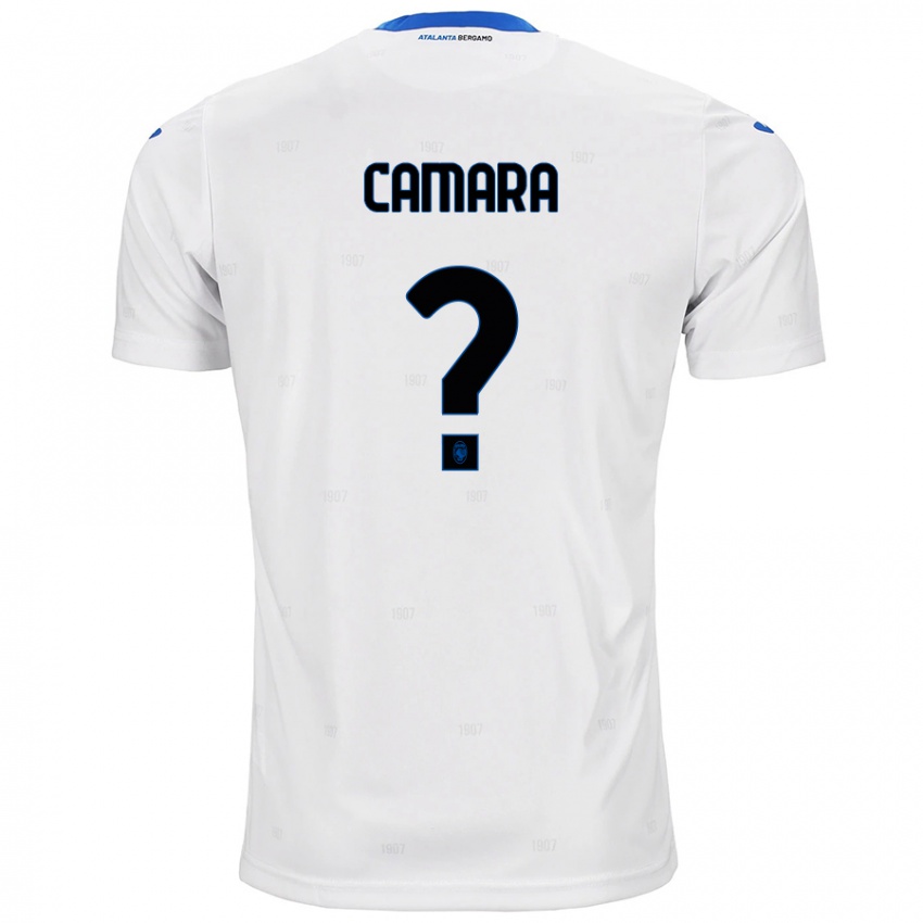 Enfant Maillot Ibrahima Camara #0 Blanc Tenues Extérieur 2024/25 T-Shirt Belgique