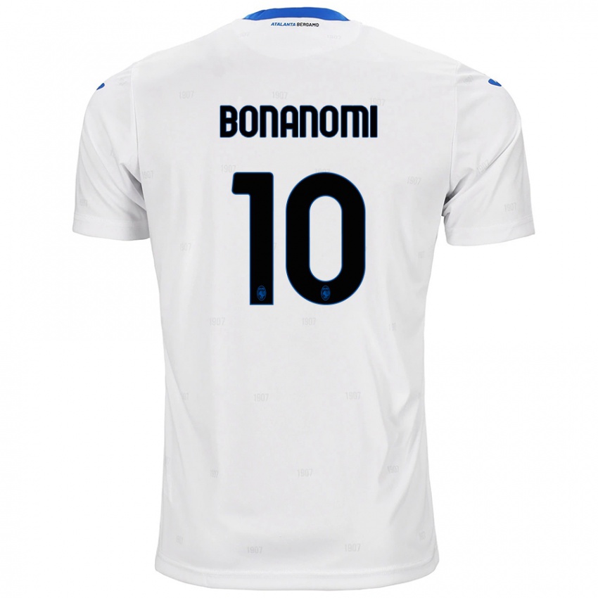 Enfant Maillot Andrea Bonanomi #10 Blanc Tenues Extérieur 2024/25 T-Shirt Belgique