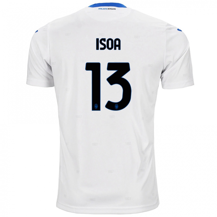 Enfant Maillot Isaac Isoa #13 Blanc Tenues Extérieur 2024/25 T-Shirt Belgique