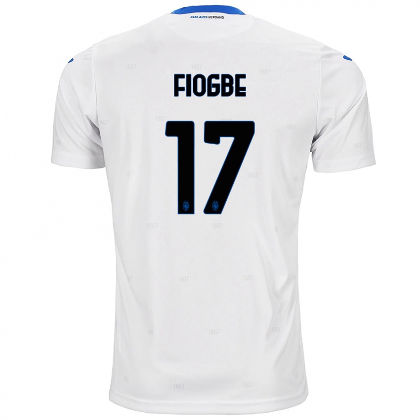 Enfant Maillot Candas Fiogbe #17 Blanc Tenues Extérieur 2024/25 T-Shirt Belgique