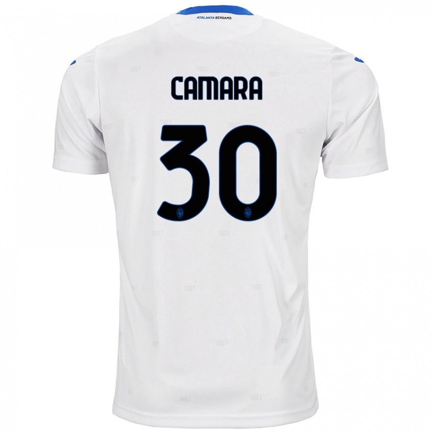 Enfant Maillot Henry Camara #30 Blanc Tenues Extérieur 2024/25 T-Shirt Belgique