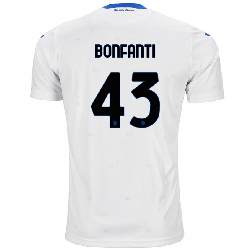 Enfant Maillot Giovanni Bonfanti #43 Blanc Tenues Extérieur 2024/25 T-Shirt Belgique