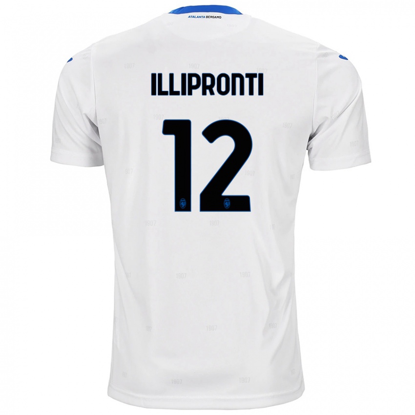 Enfant Maillot Filippo Illipronti #12 Blanc Tenues Extérieur 2024/25 T-Shirt Belgique