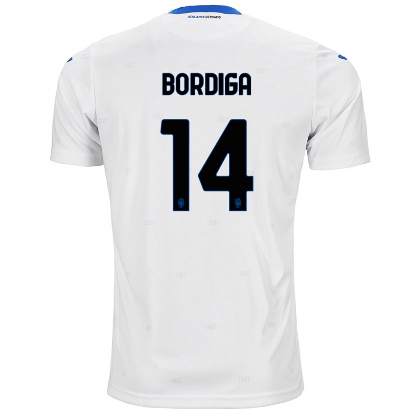 Enfant Maillot Michele Bordiga #14 Blanc Tenues Extérieur 2024/25 T-Shirt Belgique