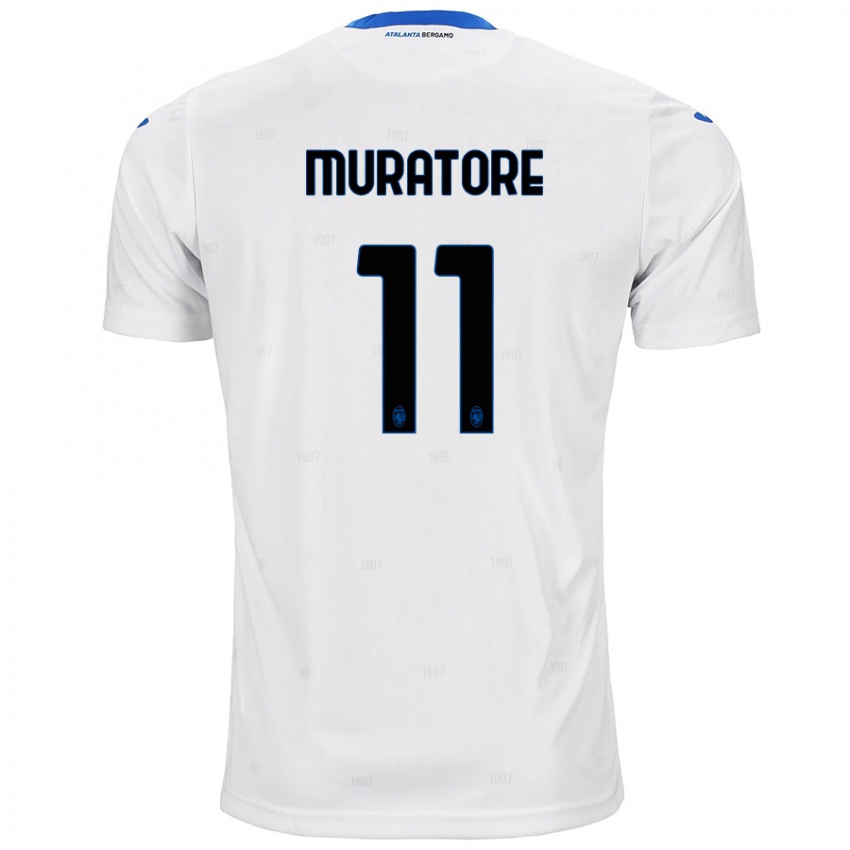 Enfant Maillot Simone Muratore #11 Blanc Tenues Extérieur 2024/25 T-Shirt Belgique