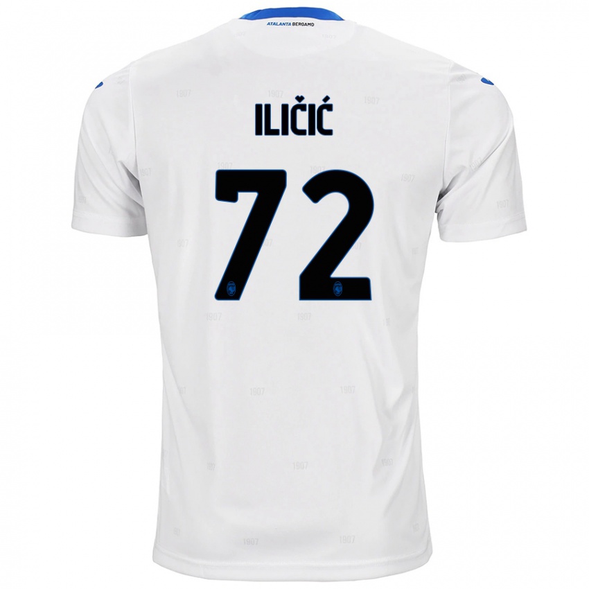 Kinderen Josip Ilicic #72 Wit Uitshirt Uittenue 2024/25 T-Shirt België