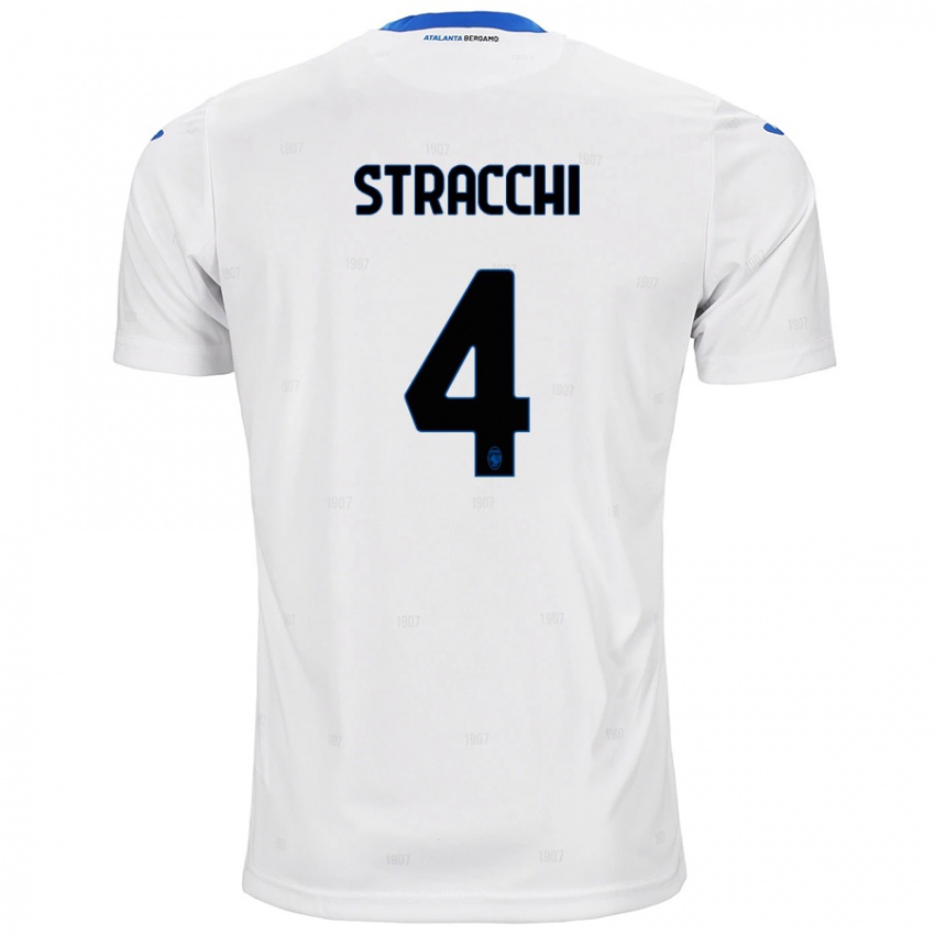 Enfant Maillot Daniela Stracchi #4 Blanc Tenues Extérieur 2024/25 T-Shirt Belgique