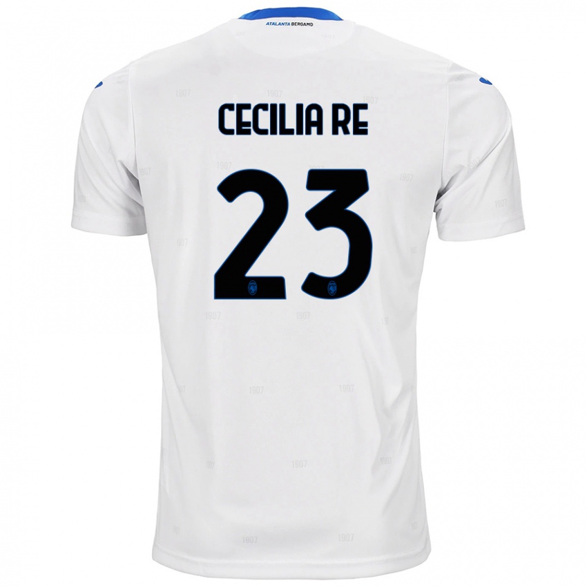 Enfant Maillot Cecilia Re #23 Blanc Tenues Extérieur 2024/25 T-Shirt Belgique