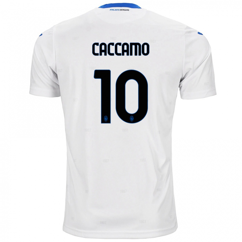 Enfant Maillot Patrizia Caccamo #10 Blanc Tenues Extérieur 2024/25 T-Shirt Belgique