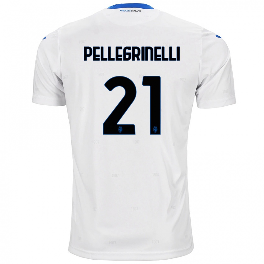 Enfant Maillot Giorgia Pellegrinelli #21 Blanc Tenues Extérieur 2024/25 T-Shirt Belgique