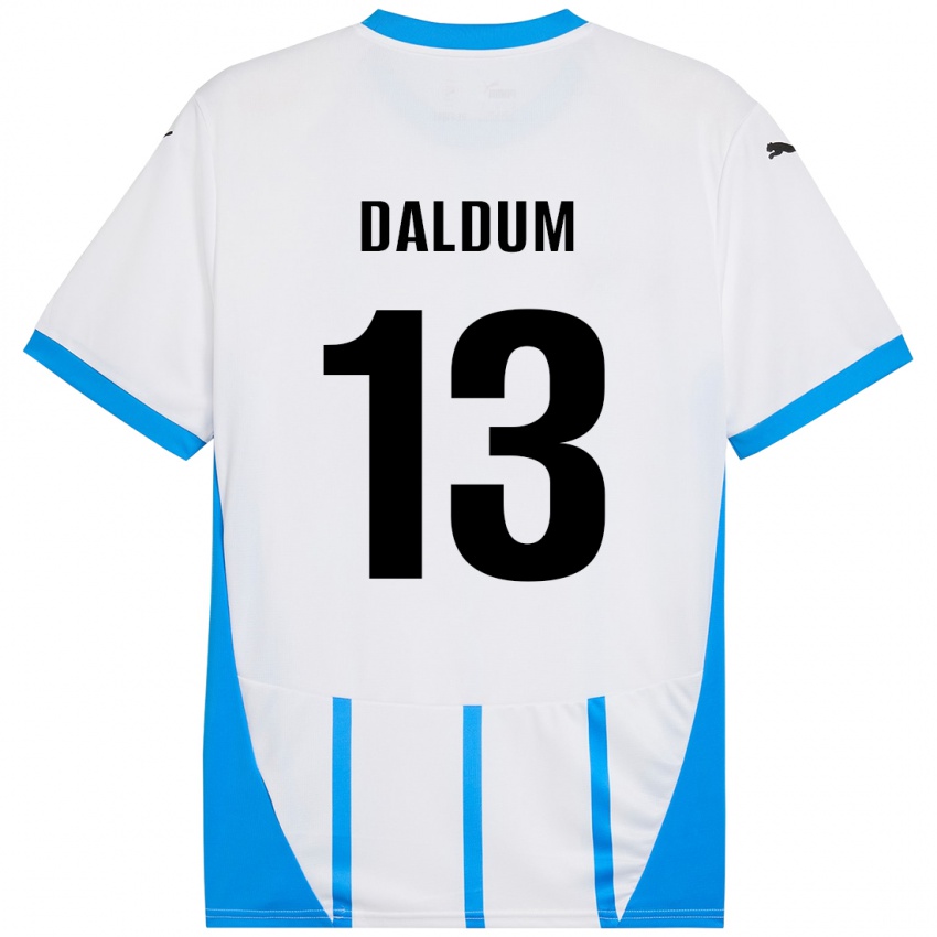 Kinderen Sonosi Daldum #13 Wit Blauw Uitshirt Uittenue 2024/25 T-Shirt België