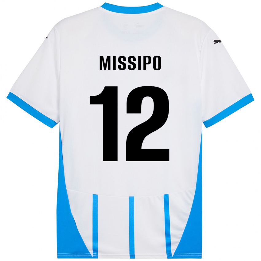 Kinderen Kassandra Missipo #12 Wit Blauw Uitshirt Uittenue 2024/25 T-Shirt België