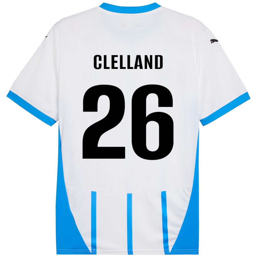 Kinderen Lana Clelland #26 Wit Blauw Uitshirt Uittenue 2024/25 T-Shirt België