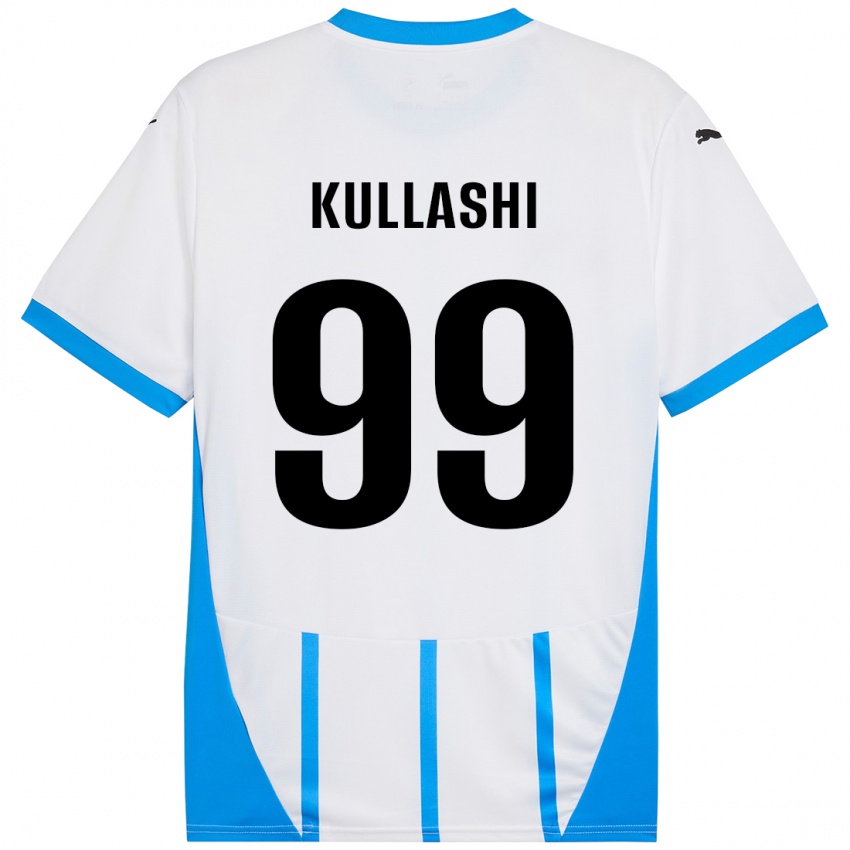 Kinderen Loreta Kullashi #99 Wit Blauw Uitshirt Uittenue 2024/25 T-Shirt België