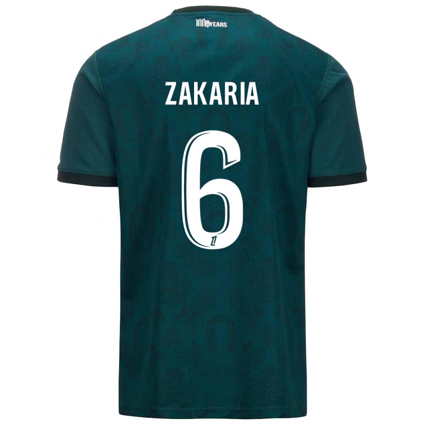 Kinderen Denis Zakaria #6 Donkergroen Uitshirt Uittenue 2024/25 T-Shirt België