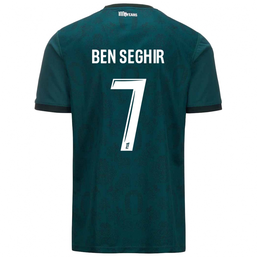 Kinderen Eliesse Ben Seghir #7 Donkergroen Uitshirt Uittenue 2024/25 T-Shirt België