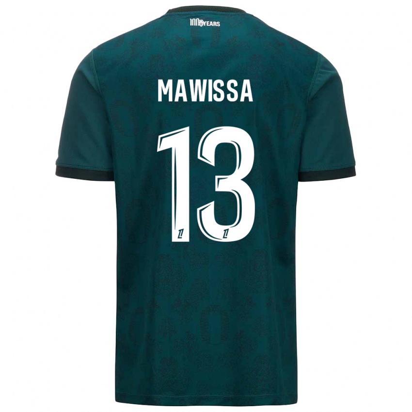 Kinderen Christian Mawissa Elebi #13 Donkergroen Uitshirt Uittenue 2024/25 T-Shirt België