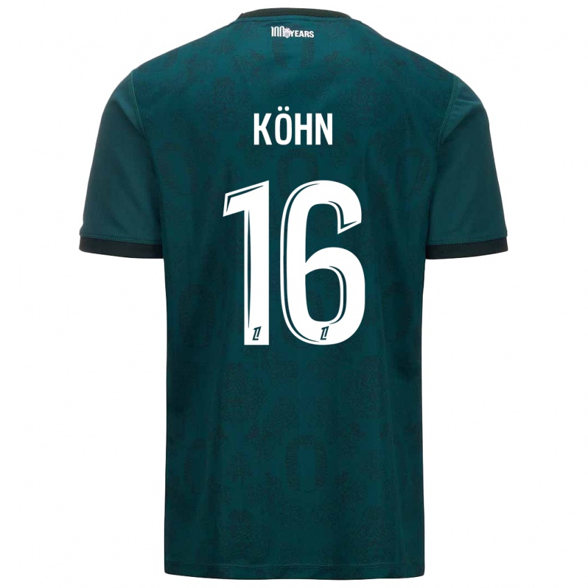 Kinderen Philipp Köhn #16 Donkergroen Uitshirt Uittenue 2024/25 T-Shirt België