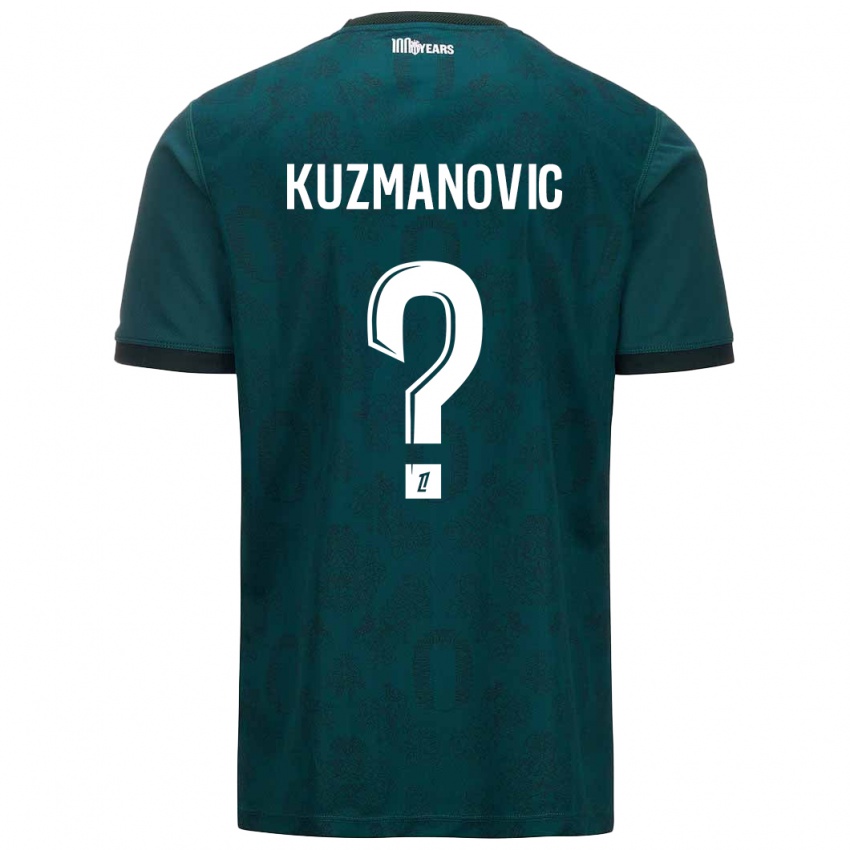 Kinderen Dejan Kuzmanovic #0 Donkergroen Uitshirt Uittenue 2024/25 T-Shirt België