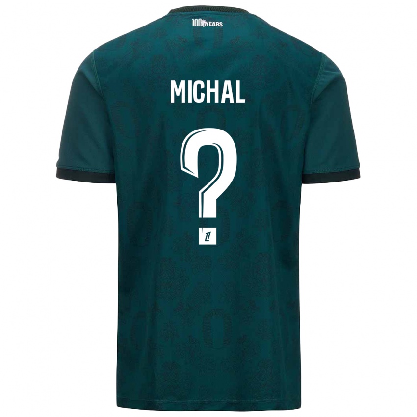 Kinderen Lucas Michal #0 Donkergroen Uitshirt Uittenue 2024/25 T-Shirt België