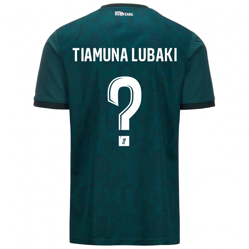 Kinderen Loïc Tiamuna Lubaki #0 Donkergroen Uitshirt Uittenue 2024/25 T-Shirt België