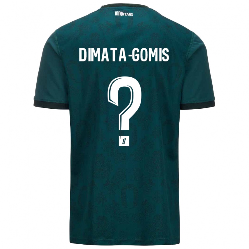 Kinderen Kamron Dimata-Gomis #0 Donkergroen Uitshirt Uittenue 2024/25 T-Shirt België