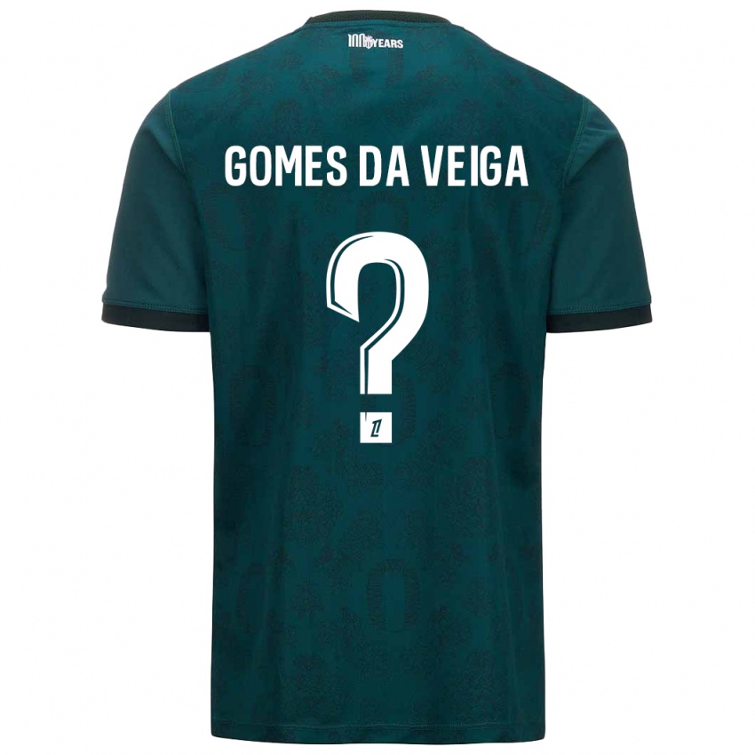 Kinderen Melvin Gomes Da Veiga #0 Donkergroen Uitshirt Uittenue 2024/25 T-Shirt België