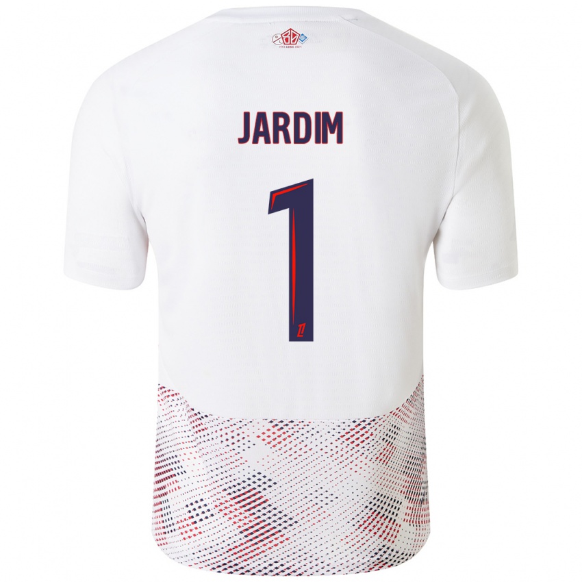 Enfant Maillot Leo Jardim #1 Blanc Bleu Royal Tenues Extérieur 2024/25 T-Shirt Belgique