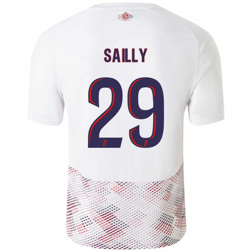 Kinderen Charlotte Sailly #29 Wit Koningsblauw Uitshirt Uittenue 2024/25 T-Shirt België