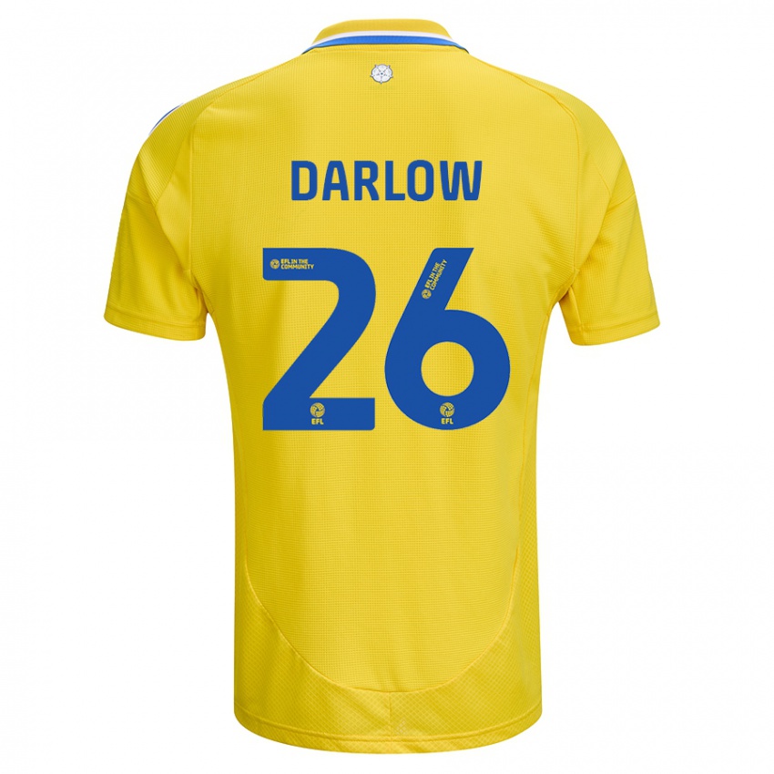 Kinderen Karl Darlow #26 Geel Blauw Uitshirt Uittenue 2024/25 T-Shirt België