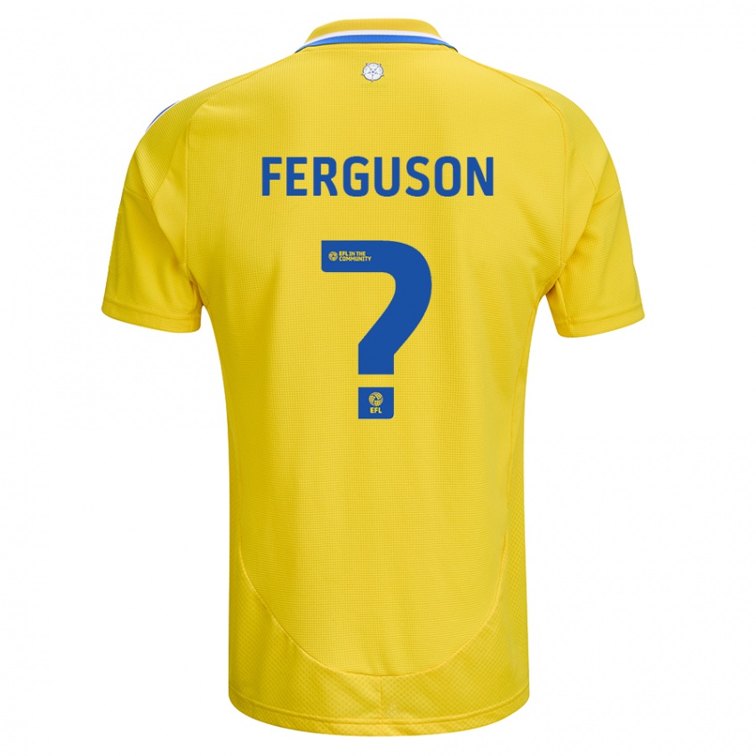 Kinder Connor Ferguson #0 Gelb Blau Auswärtstrikot Trikot 2024/25 T-Shirt Belgien