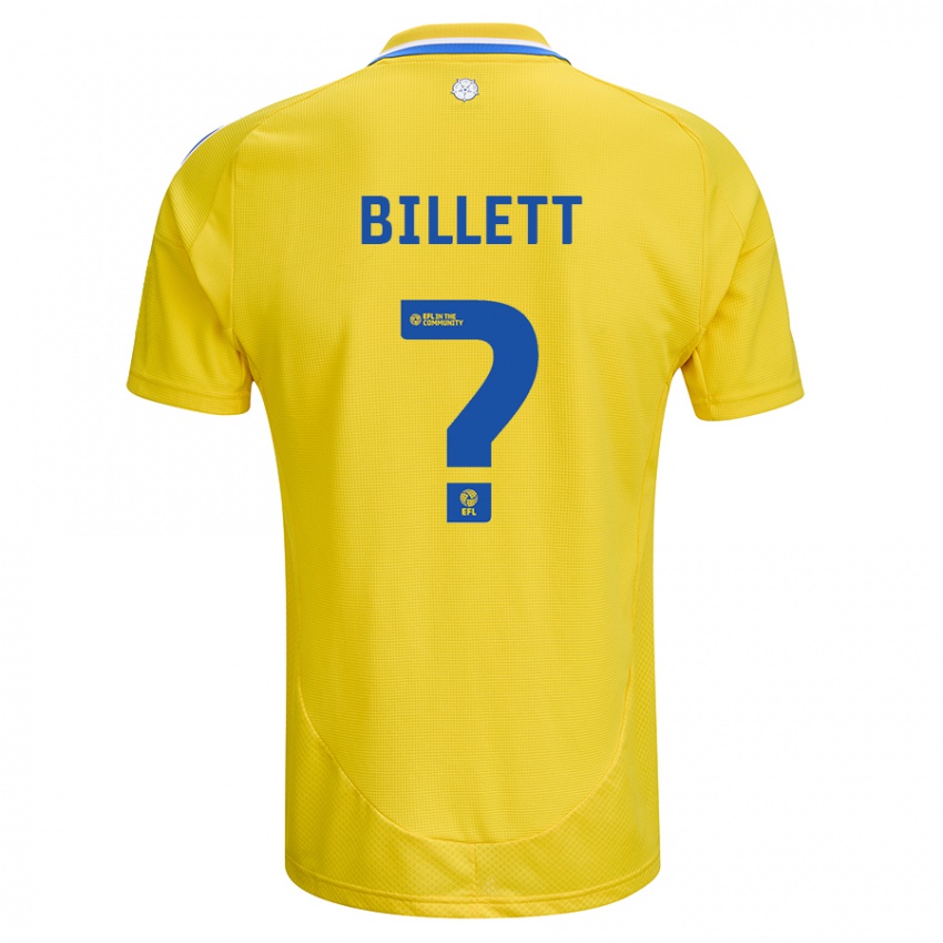 Kinderen Joe Billett #0 Geel Blauw Uitshirt Uittenue 2024/25 T-Shirt België