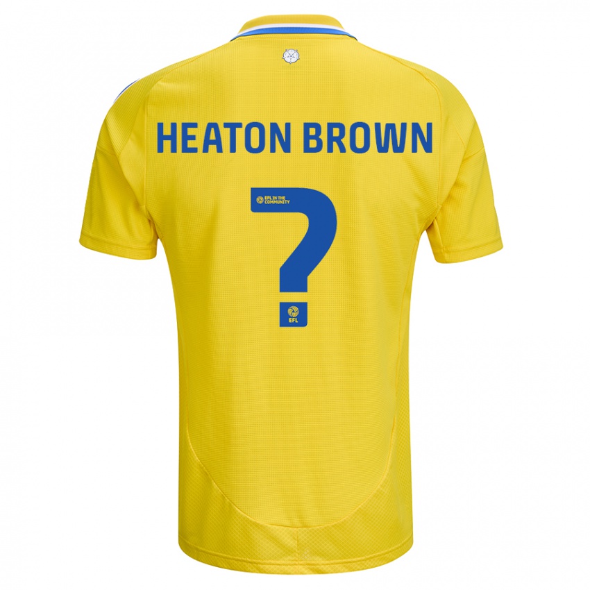 Kinderen Heaton Brown #0 Geel Blauw Uitshirt Uittenue 2024/25 T-Shirt België