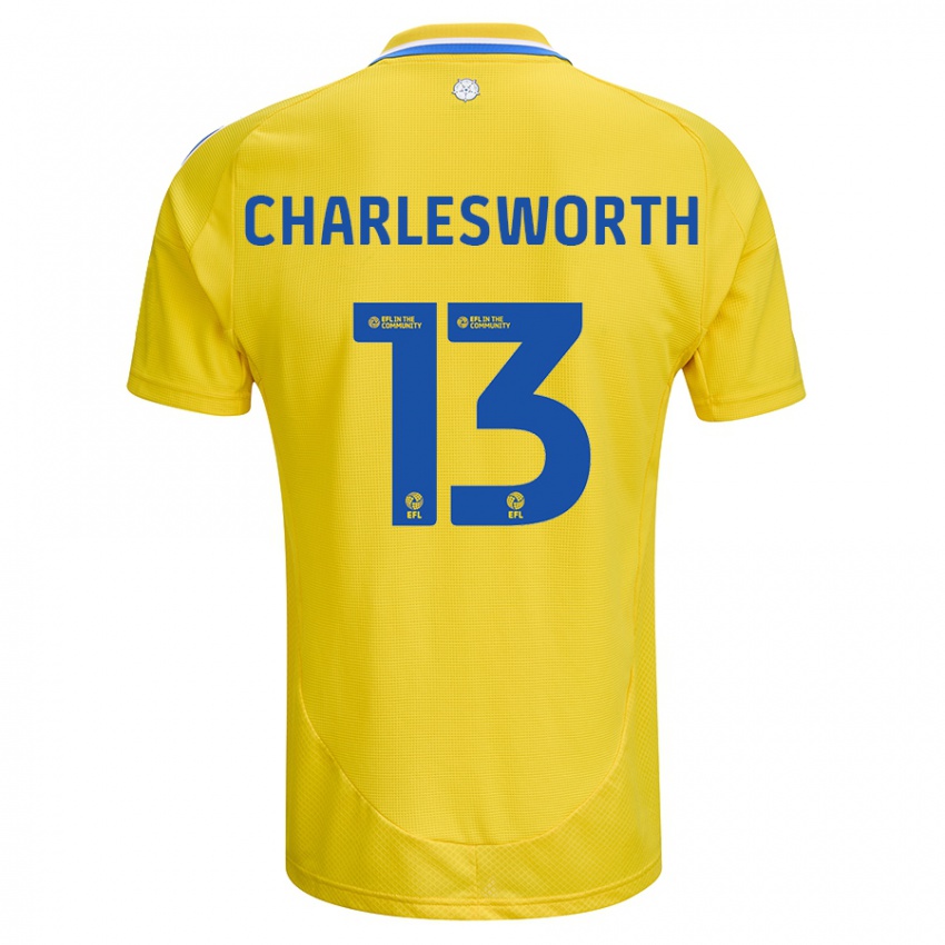 Kinderen Millie Robshaw-Charlesworth #13 Geel Blauw Uitshirt Uittenue 2024/25 T-Shirt België