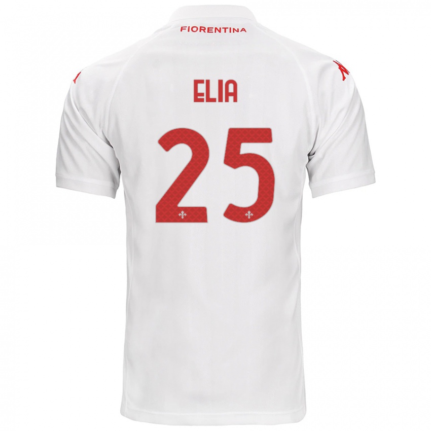 Kinderen Mirko Elia #25 Wit Uitshirt Uittenue 2024/25 T-Shirt België