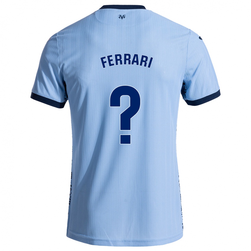 Kinder Andrés Ferrari #0 Himmelblau Auswärtstrikot Trikot 2024/25 T-Shirt Belgien