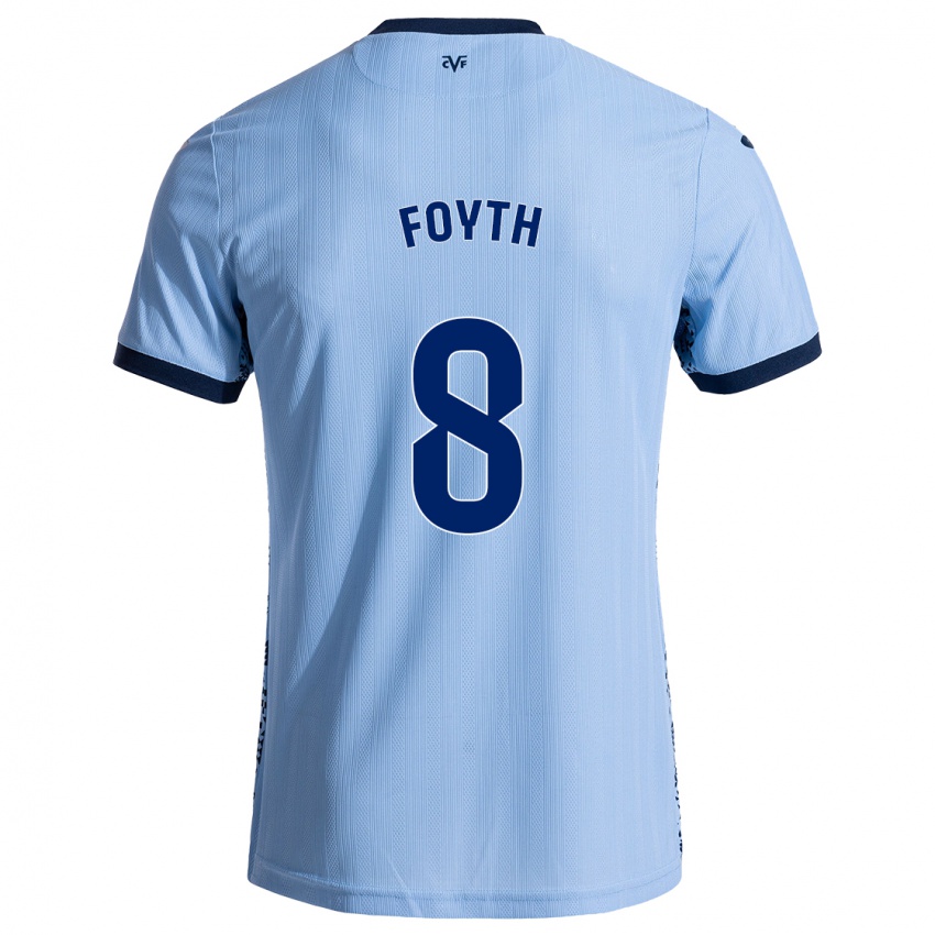 Kinderen Juan Foyth #8 Hemelsblauw Uitshirt Uittenue 2024/25 T-Shirt België