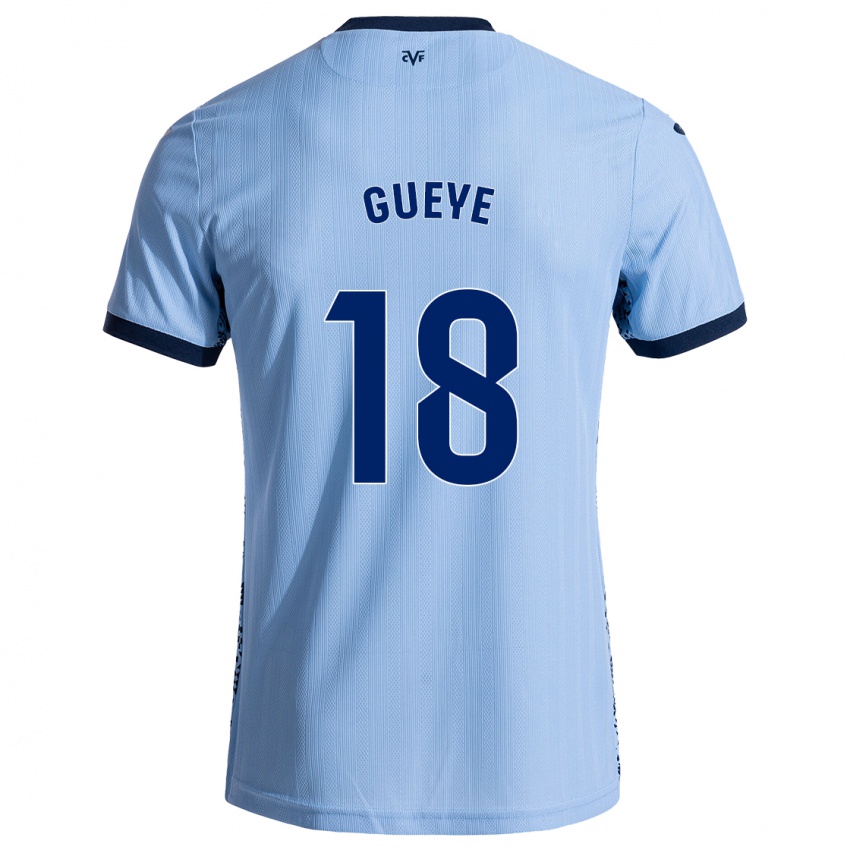 Kinder Pape Gueye #18 Himmelblau Auswärtstrikot Trikot 2024/25 T-Shirt Belgien