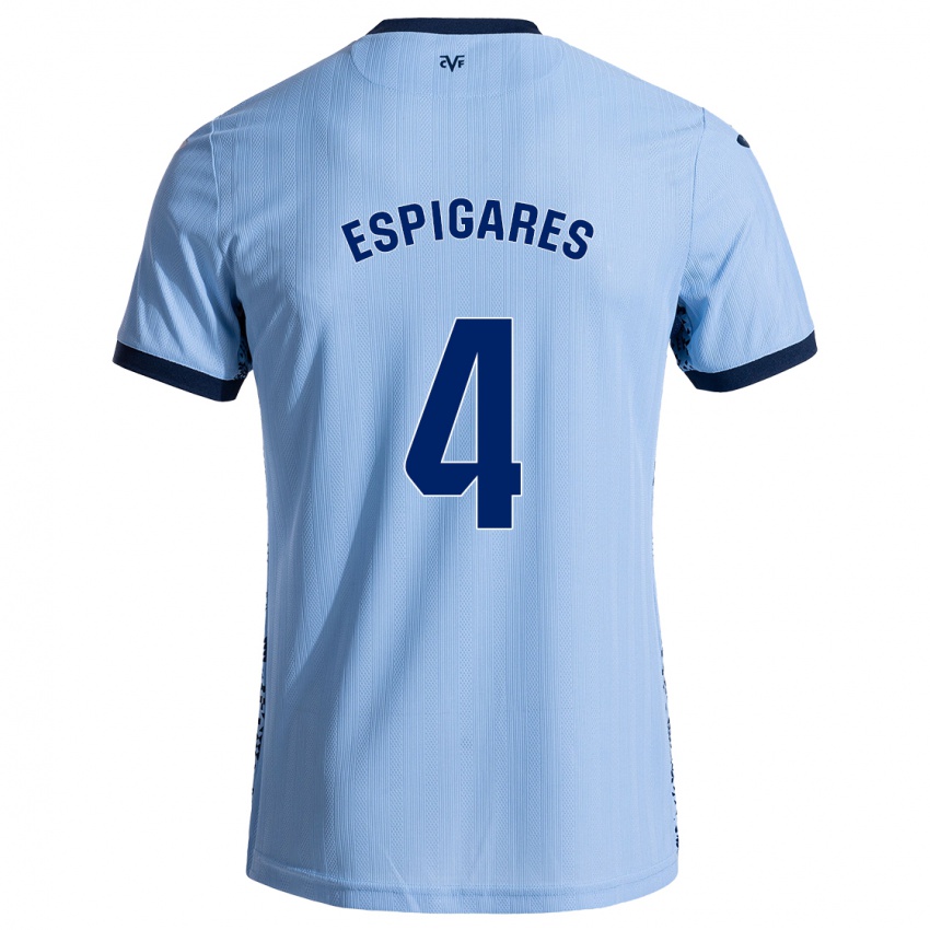 Kinder Antonio Espigares #4 Himmelblau Auswärtstrikot Trikot 2024/25 T-Shirt Belgien