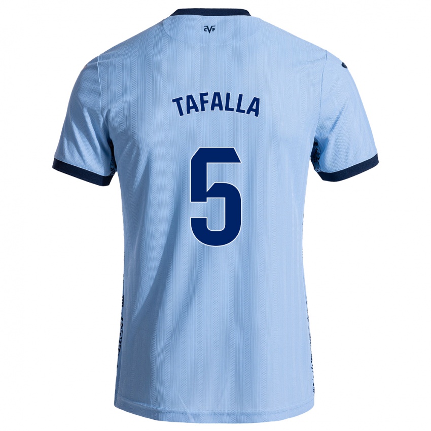 Kinder Fran Tafalla #5 Himmelblau Auswärtstrikot Trikot 2024/25 T-Shirt Belgien