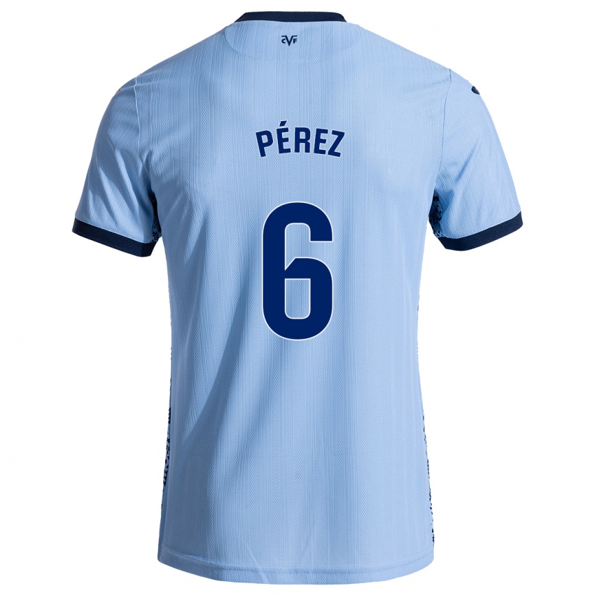 Kinderen Hugo Pérez #6 Hemelsblauw Uitshirt Uittenue 2024/25 T-Shirt België