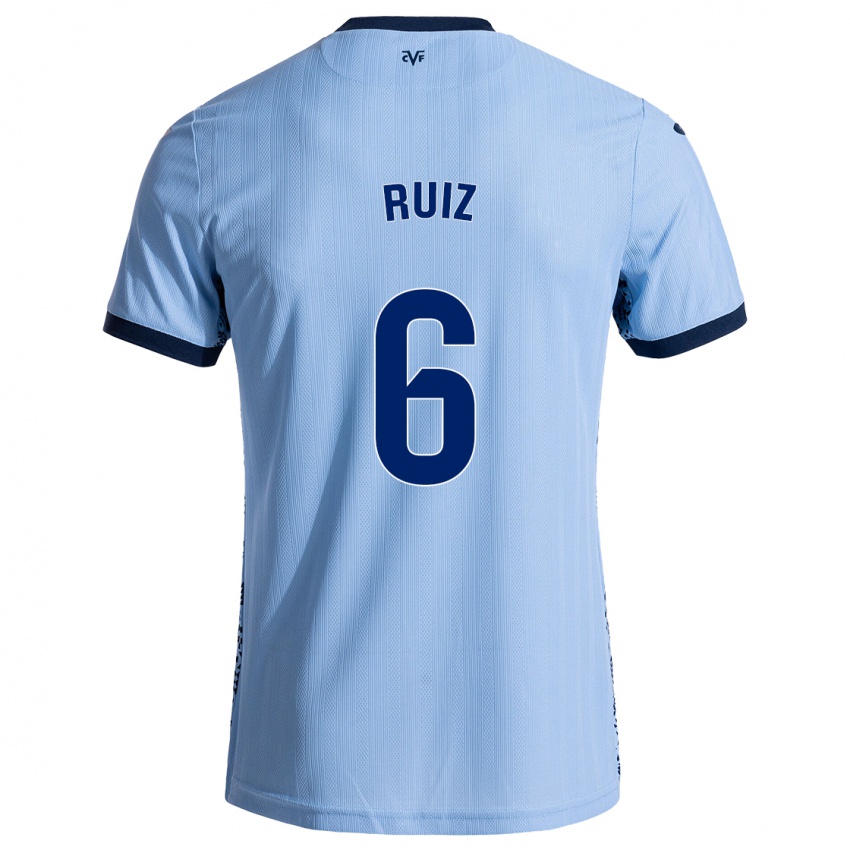 Kinder Joan Ruiz #6 Himmelblau Auswärtstrikot Trikot 2024/25 T-Shirt Belgien